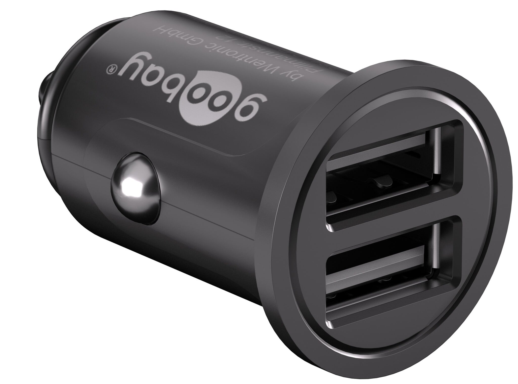 Goobay USB autolader met 2 poorten - Smart IC - 4,8A / zwart