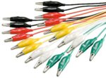 Test kabel set met krokodillenklemmen - 10 kabels / middel - 0,50 meter