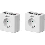 Goobay compacte tijdschakelklok set van 2 stuks - digitaal (10 programma's per week) - voor binnen / wit