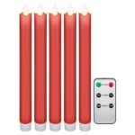 Goobay LED-kaarsenset | 5 stuks | afstandsbediening | rood | IP20