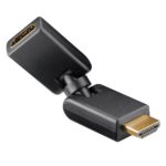 HDMI adapter | 360° roteerbaar | HDMI2.0 (4K 60Hz + HDR) | zwart
