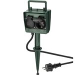 Goobay IP44 outdoor stekkerdoos | 4 contacten | grondpin | 2 meter
