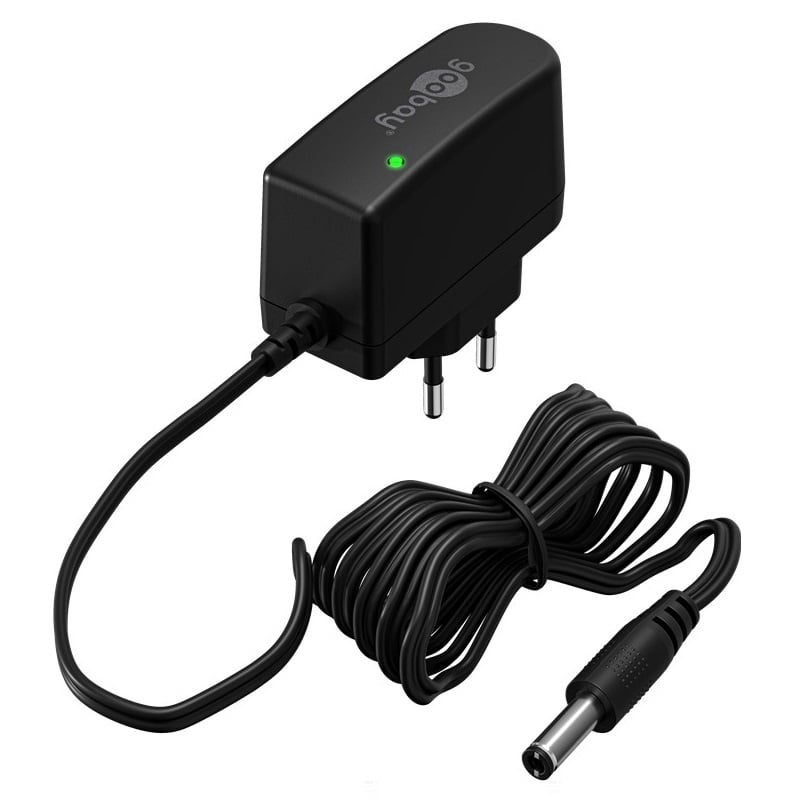 Goobay voedingsadapter | 12V DC | 1A | 12W | 5,5 x 2,5mm | 1,8 meter
