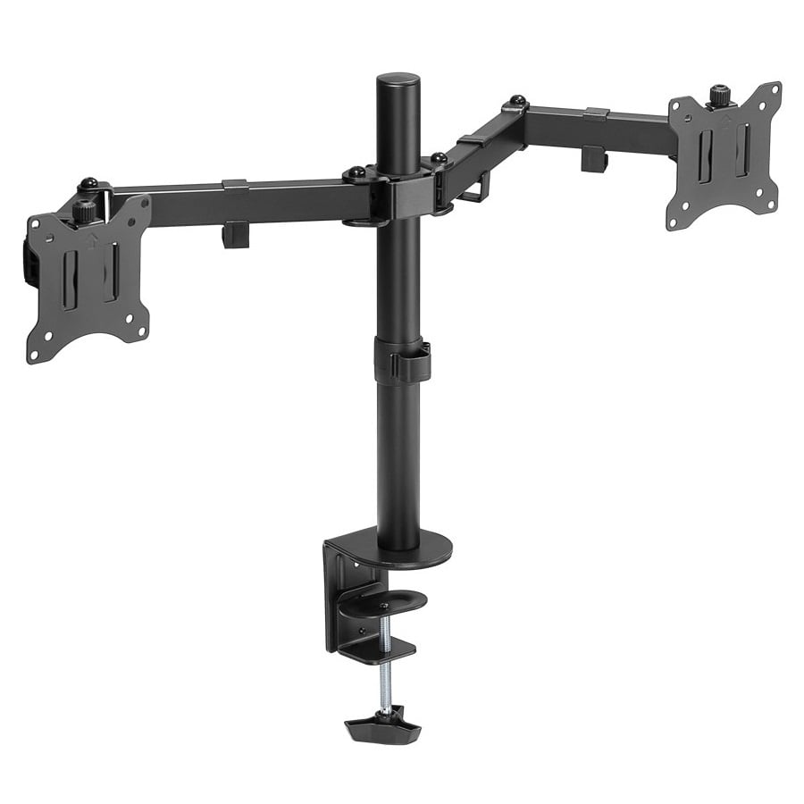 Goobay bureaubeugel voor 2 monitoren tot 32 inch | full motion