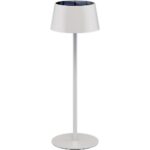Goobay LED-tafellamp | warm wit | dimbaar | oplaadbaar (solar/USB-C) | wit | IP44