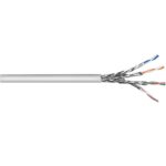 Goobay S/FTP CAT6a 10 Gigabit netwerkkabel met flexibele aders - AWG26 - LSZH / grijs (meerdere lengtes)