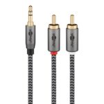 Goobay Plus 3,5mm Jack - Tulp kabel | zwart (meerdere lengtes)