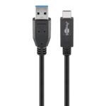 Goobay USB-C - USB-A kabel | USB3.1 10 Gbps | PD 60W | | zwart (meerdere lengtes)