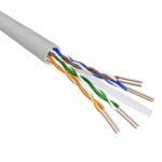 U/UTP CAT6 Gigabit netwerkkabel met vaste aders - AWG23 - LSZH / grijs - 100 meter