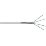 S/FTP CAT5e Gigabit netwerkkabel met vaste aders / grijs - 100 meter
