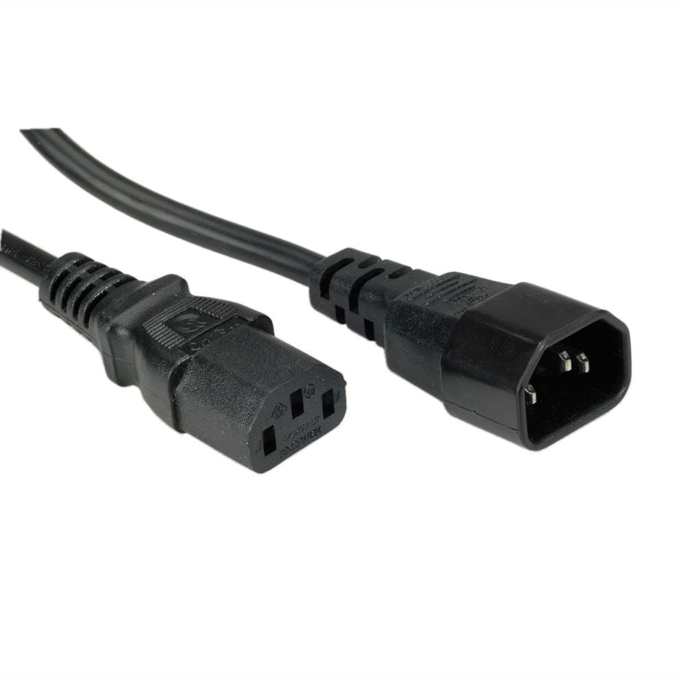 C13 - C14 stroomkabel voor UPS/PDU | 3x 0,75mm | zwart | 0,50 meter