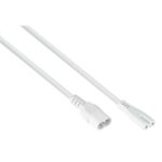 C7 - C8 stroom verlengkabel | 2x 0,75mm | wit | 2 meter