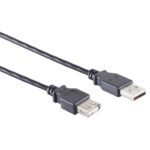 USB-A verlengkabel | USB2.0 | 2,5W | zwart | 1,8 meter