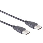 USB-A kabel | USB2.0 | 2,5W | zwart | 5 meter