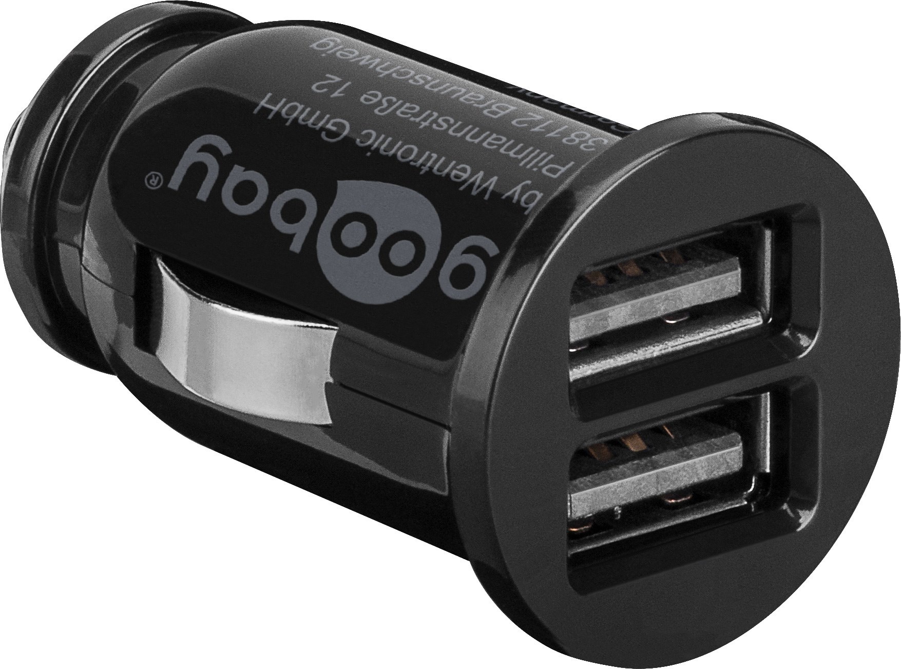 Goobay USB autolader met 2 poorten - 3,1A / zwart