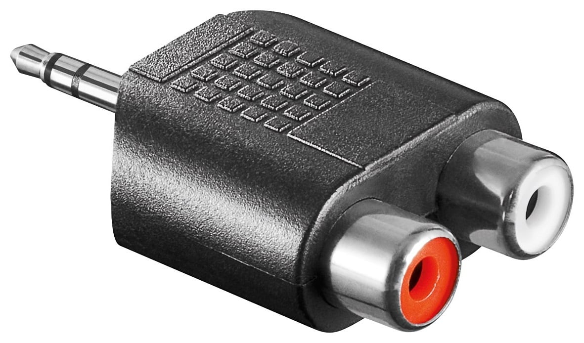 3,5mm Jack (m) - Tulp (v) stereo audio adapter