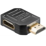 Compacte haakse HDMI adapter naar links - HDMI2.0 (4K 60Hz + HDR)