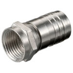 Krimp F-connector voor 7,5 tot 8,5 mm kabel / recht