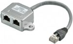 ISDN splitter - 1x RJ45 (m) - 2x RJ45 (v) - versie 3 - 0,15 meter