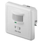 Goobay PIR bewegingssensor met akoestische sensor - 9m bereik - inbouw wandcontactdoos / wit