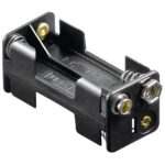 Batterijhouder voor 4 AAA-batterijen - push-on bevestiging
