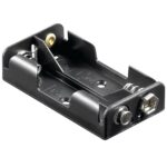 Batterijhouder voor 2 AA-batterijen - push-on bevestiging - versie 1