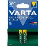 Varta AAA (HR03) Recharge Accu Phone batterijen / 800 mAh - 2 stuks in blister
