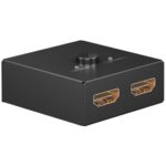 Goobay bi-directionele HDMI schakelaar 2 naar 1 / 1 naar 2 - HDMI1.4 (4K 30Hz) / zwart