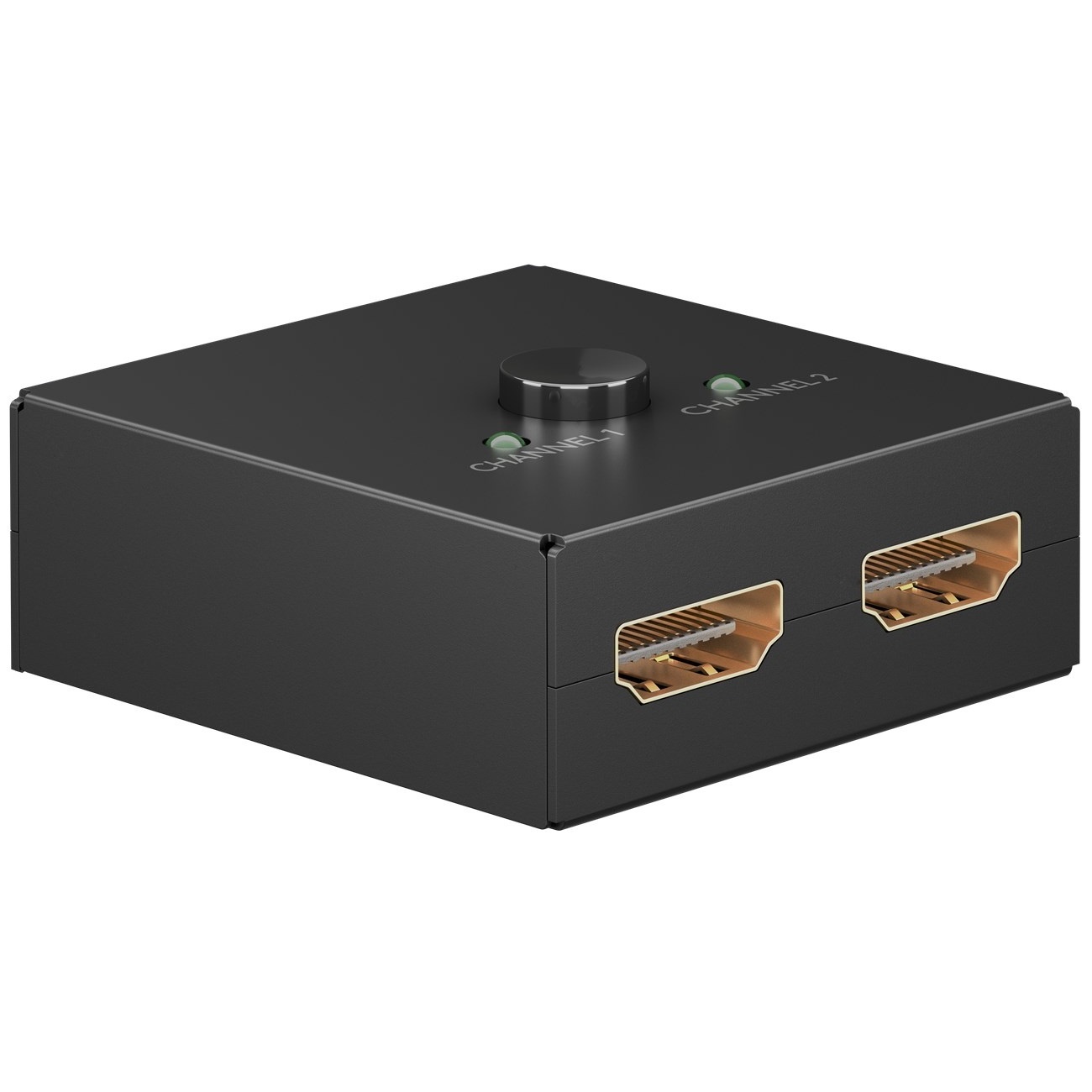Goobay bi-directionele HDMI schakelaar 2 naar 1 / 1 naar 2 - HDMI1.4 (4K 30Hz) / zwart