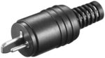 2-pins DIN luidspreker connector (m) / schroefbaar