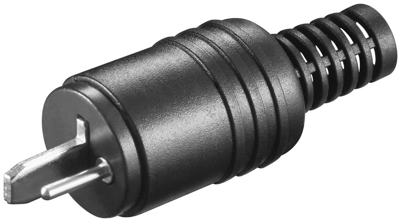 2-pins DIN luidspreker connector (m) / schroefbaar