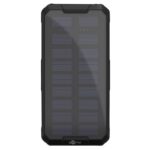 Goobay Powerbank Fast Charge Solar met 2x USB-A en 1x USB-C (max. 3A) - 20.000 mAh / zwart