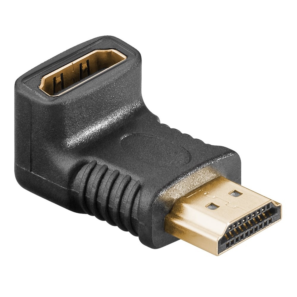 Haakse HDMI adapter naar beneden | HDMI2.0 (4K 60Hz + HDR)