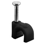 Goobay kabelklemmen met spijker | max. 5mm | 100 stuks | zwart