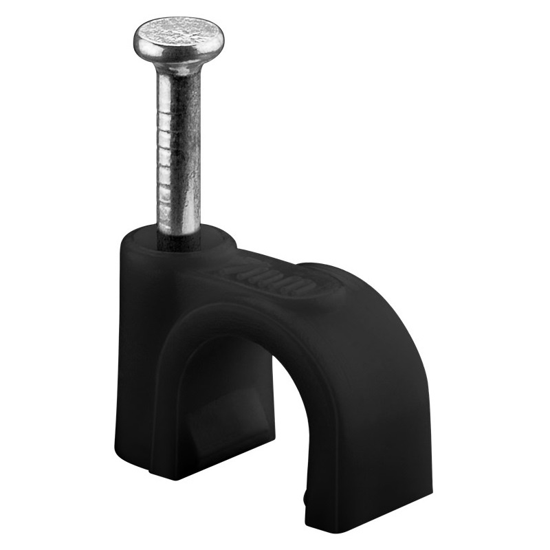Goobay kabelklemmen met spijker | max. 7mm | 100 stuks | zwart