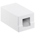 Uitvoerdoos | voor 1 Keystone module | wit