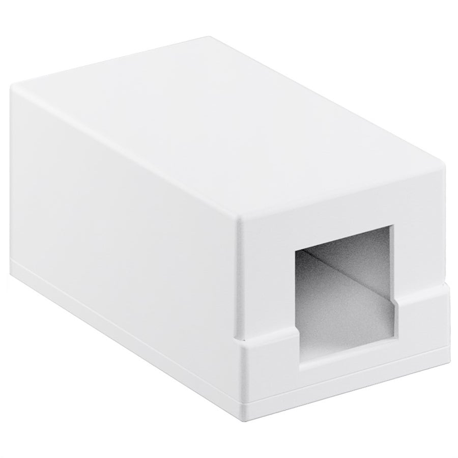 Uitvoerdoos | voor 1 Keystone module | wit