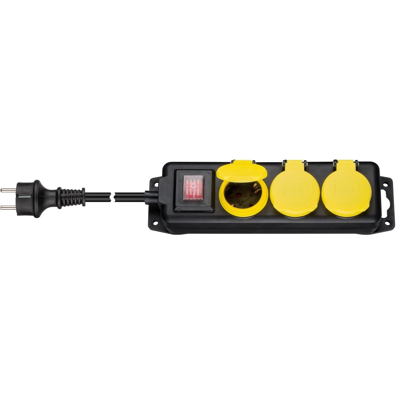 Goobay IP44 outdoor stekkerdoos | 3 contacten | 3 meter