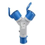 Camping stroomverdeler | 2-voudig | CEE 3-pins 230V/16A | IP44