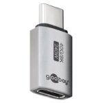 Goobay USB-C poortbeschermer | USB4 40 Gbps | PD 240W | 8K 60Hz | aluminium