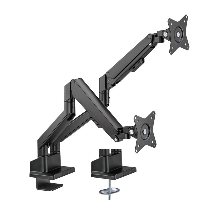 Goobay Pro bureaubeugel voor 2 monitoren tot 32 inch | interactief