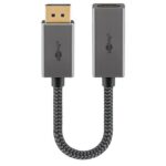 Goobay Plus DisplayPort - HDMI adapter | 4K 60Hz | 0,20 meter