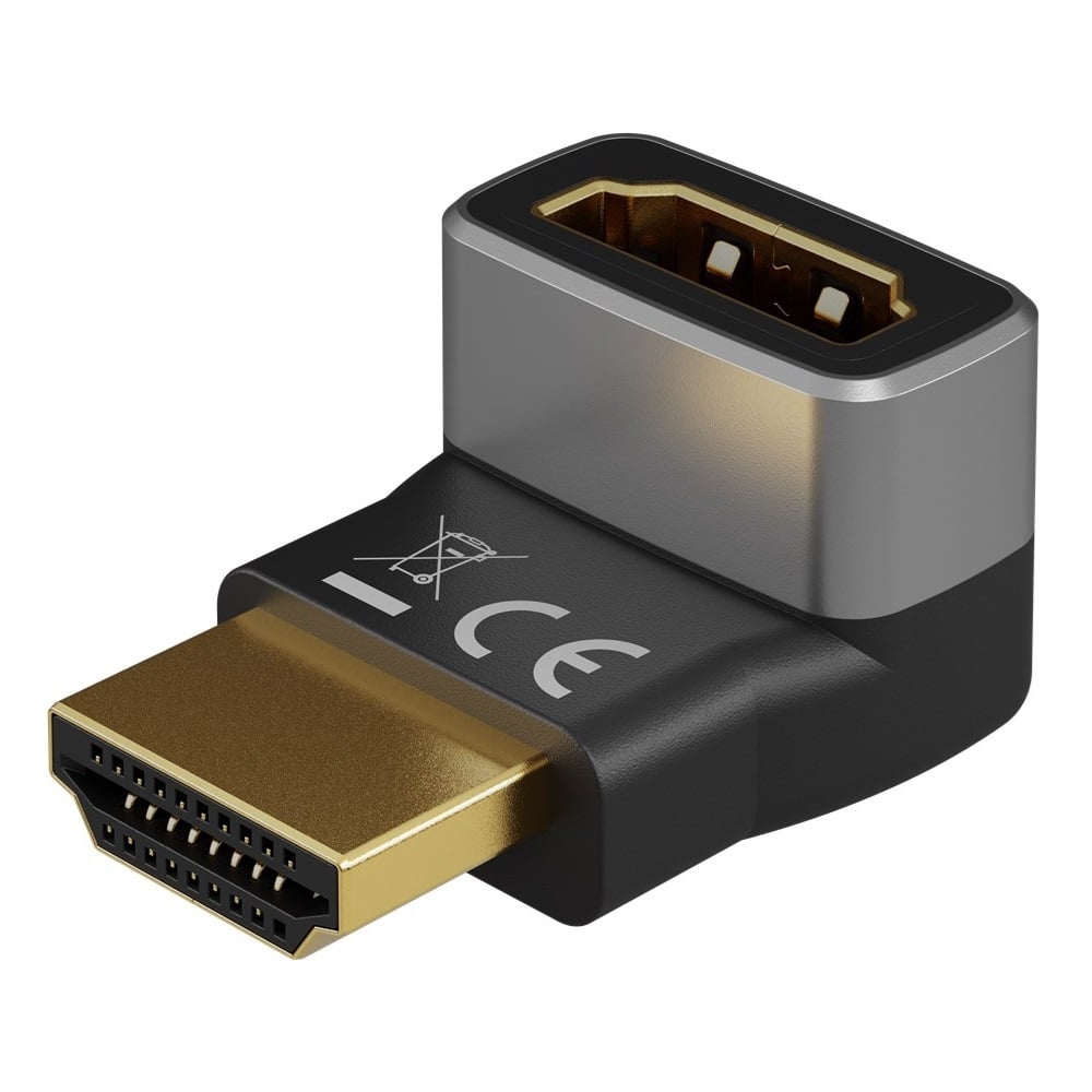 Goobay Plus HDMI adapter | haaks/boven | HDMI2.1 (8K 60Hz + HDR)