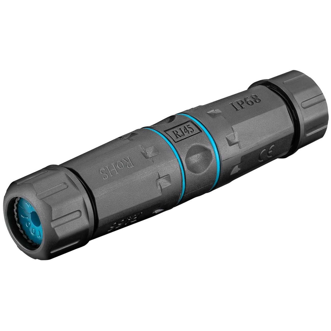 Verbindingsadapter netwerkkabel | UTP | CAT6a | Outdoor IP68