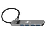 Goobay USB hub (USB-C) | 4x USB-A | USB3.0 5 Gbps | aluminium | 0,10 meter