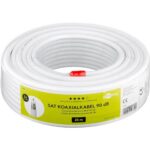 Goobay coaxkabel voor binnen | CCS | 90 dB | CPR | wit | 25 meter