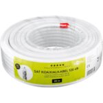 Goobay coaxkabel voor binnen | CCS | 120 dB | CPR | wit | 20 meter