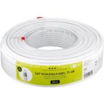 Goobay coaxkabel voor binnen | CCS | 75 dB | CPR | wit | 50 meter