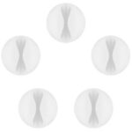 Goobay Zelfklevende kabelhouders voor 1 kabel - 5 stuks / 6.4 mm (meerdere kleuren)