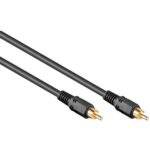 Goobay Tulp coaxiale digitale audio kabel | zwart (meerdere lengtes)
